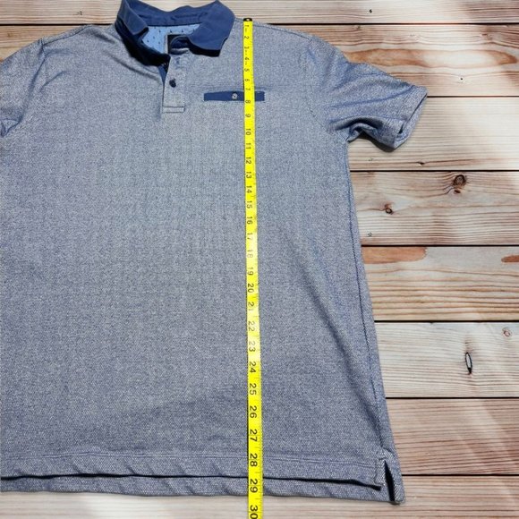 Blue Tayiorbyrd Polo Size Large - Picture 3 of 7
